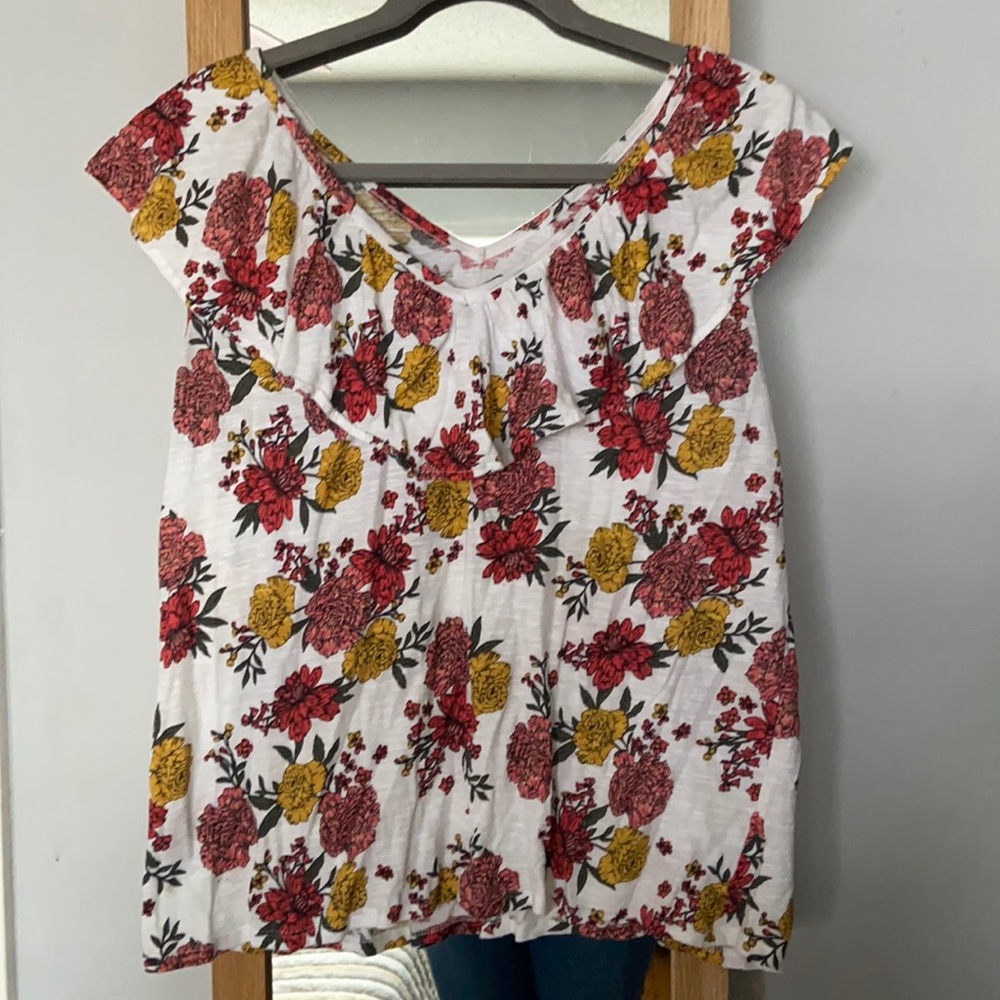 Floral loft blouse